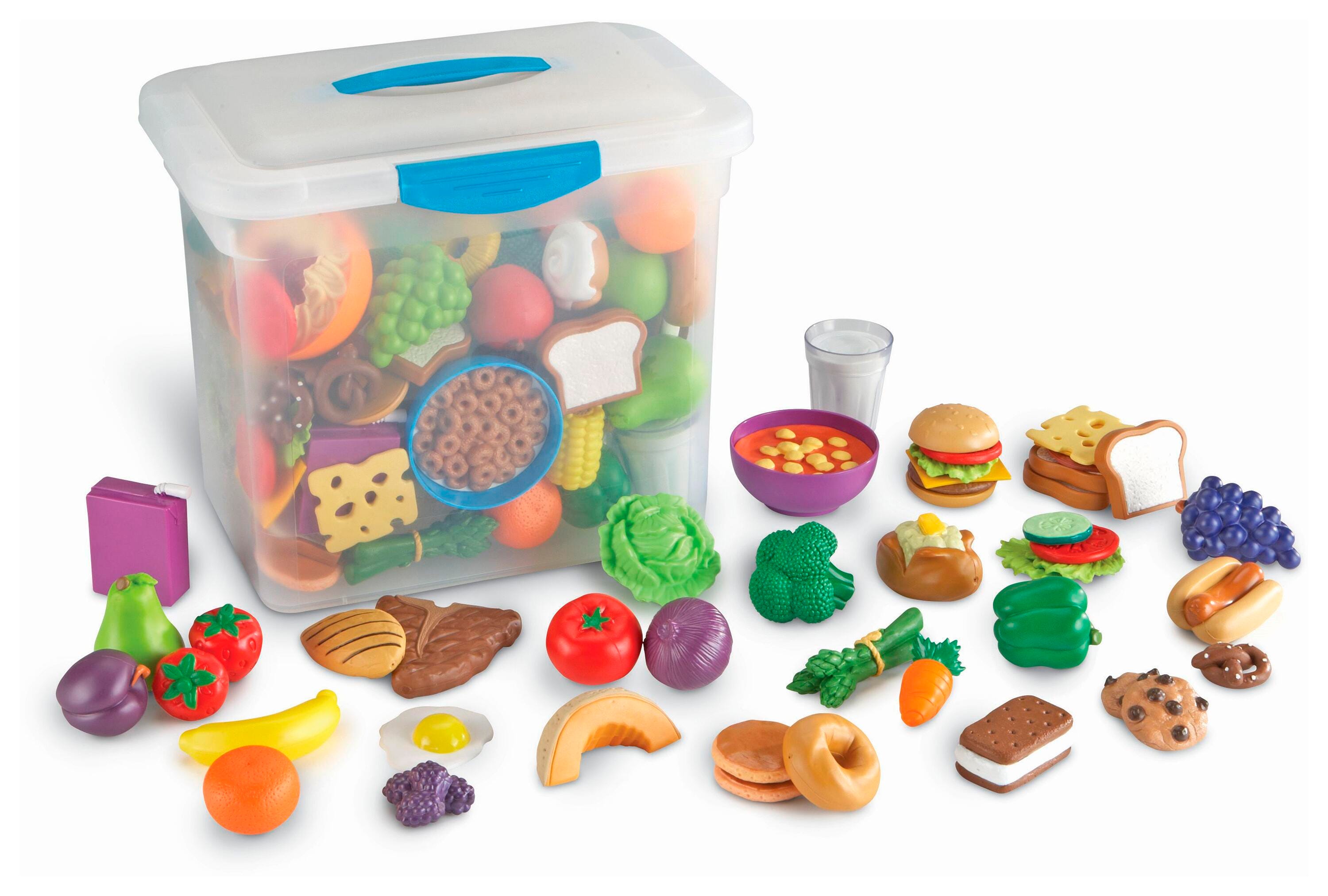 Learning Resources New Sprouts Classroom Play Food Set, 100 Pieces 1442700